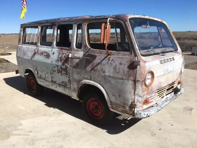 1965 chevrolet g10 window van, patina, solid