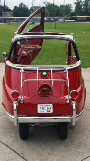 1957 bmw isetta 300 cabroilet convertable restored