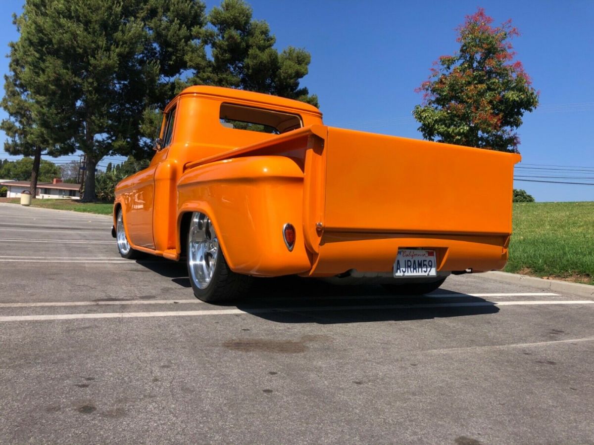 1959 custom built bad ass truck orange pearl southern california award winner
