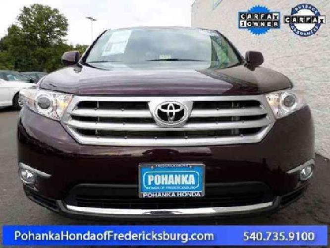 2012 toyota highlander limited in fredericksburg, va