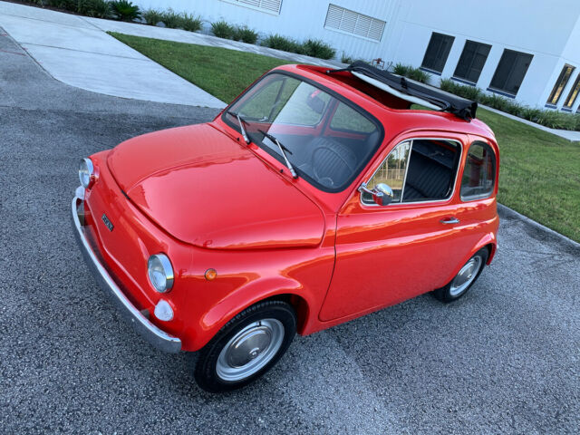 1974 classic fiat 500r ragtop similar to 600 spyder multipla mini cooper