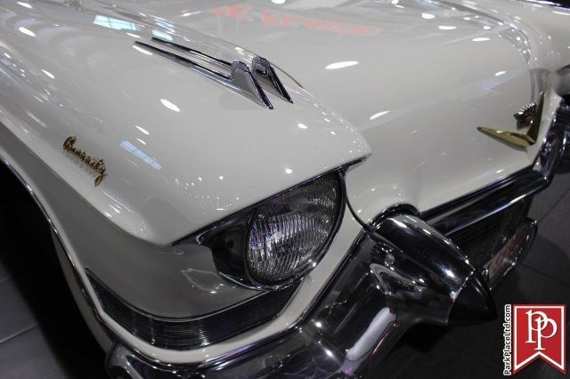 1957 cadillac eldorado biarritz convertible, white over black