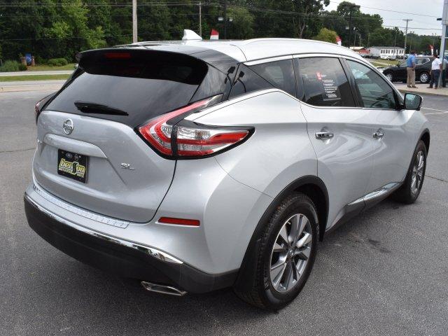 certified 2017 nissan murano sl easley, sc 29641 for sale in easley, south carolina