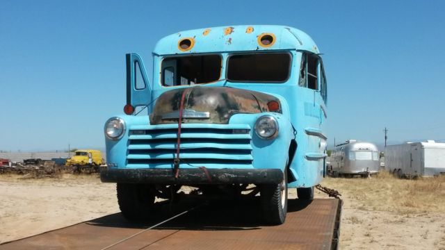 1950 chevy "shorty" school bus