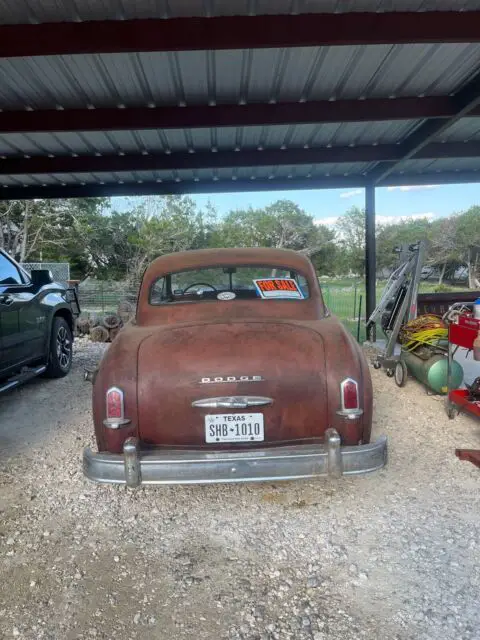 1950 dodge wayfarer sedan red rwd manual