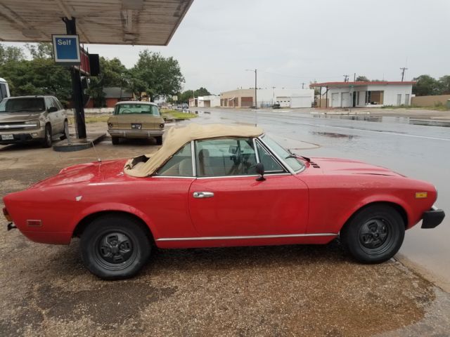 1979 fiat spider 124 running project