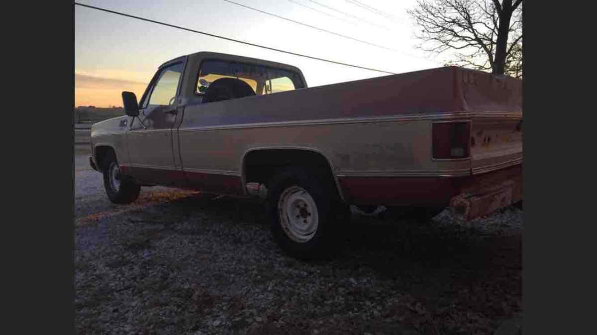 1977 gmc royal sierra 15 c10 pickup orange rwd project automatic