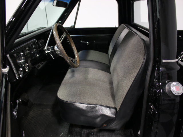 freshly built c-10, 327 v8, auto, 12-bolt, cold a/c, new deep black paint, pb!!