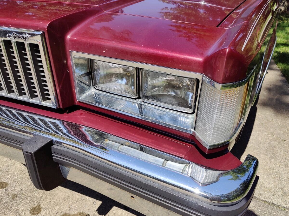 1986 mercury grand marquis sedan red rwd automatic ls