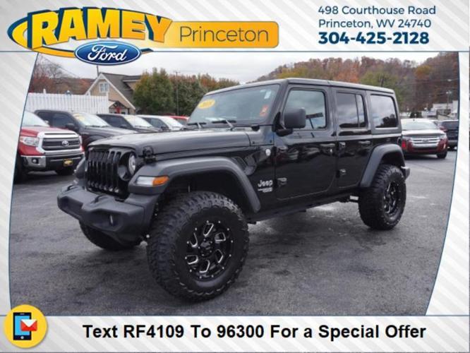 2018 jeep wrangler unlimited sport 4x4 sport 4dr suv (midyear release for sale in elgood, west virginia