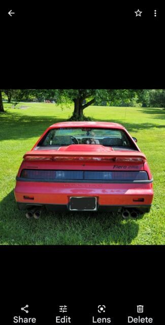 1986 pontiac fiero coupe grey rwd automatic se