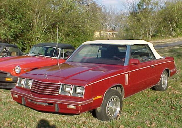 1984 dodge 600 convertible (sportier than lebaron) orig owner, 2.6 l mitsubishi