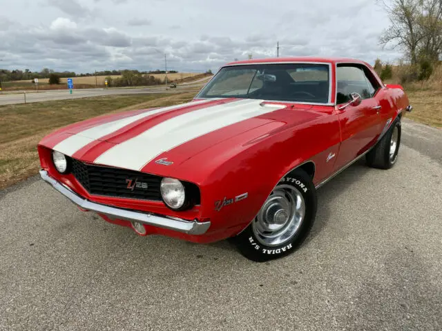 1969 chevrolet camaro z28 tribute - 350 automatic, x11 code, red with blk int