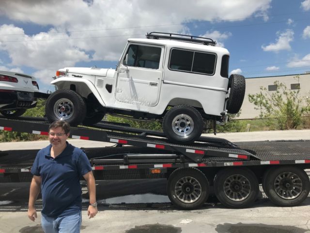 1977 white toyota fj40 land cruiser~ complete frame off restoration