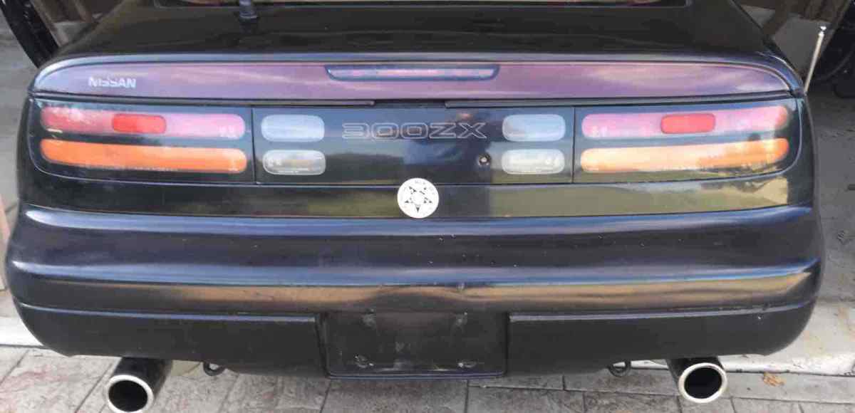 1991 nissan 300zx coupe black rwd manual 2+2