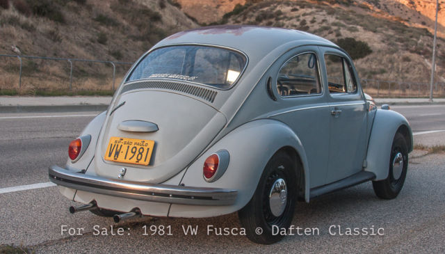 1981 volkswagen do brasil fusca 1300 vw brazil beetle bug