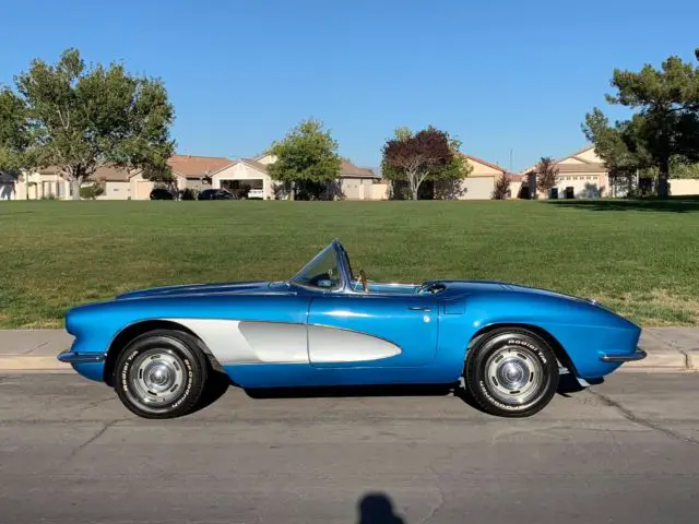 no reserve 1961 corvette convertible c1 327 v8 manual transmission runs great