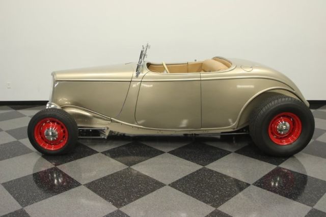 1934 ford roadster 3367 miles champagne gold roadster 350 v8 crate 5 speed manu