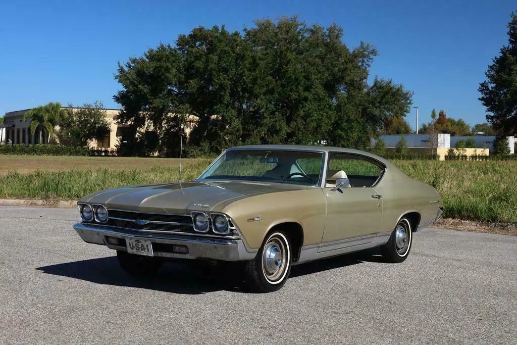 1969 chevrolet malibu sport coupe champagne gold