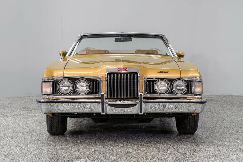 1973 mercury cougar xr7 11633 miles gold convertible 351 cleveland 3 spd auto c