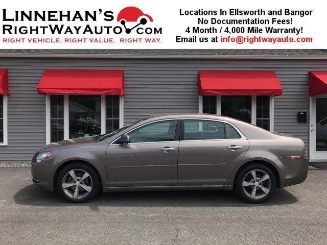 2012 chevrolet malibu lt lt 4dr sedan w/1lt for sale in bangor, maine
