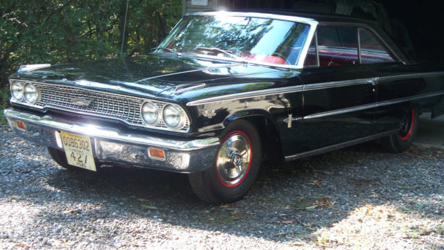 1963 ford galaxie 500 fastback, original 427 motor, 4 speed q code