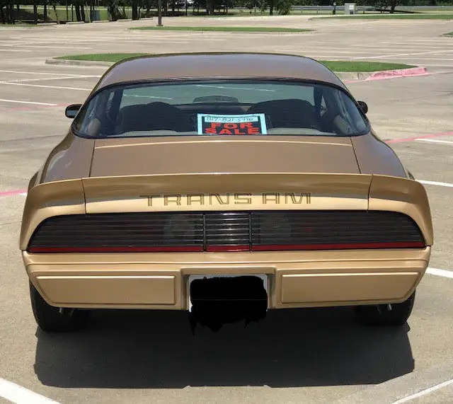 1979 pontiac trans-am 6.6 ws6 original 48k miles build sheets-window sticker nr!