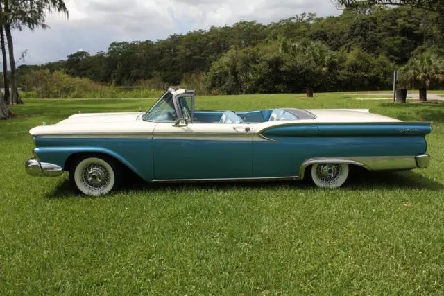 1959 ford fairlane 500 galaxie skyliner retractable convertible "frame-off rest"