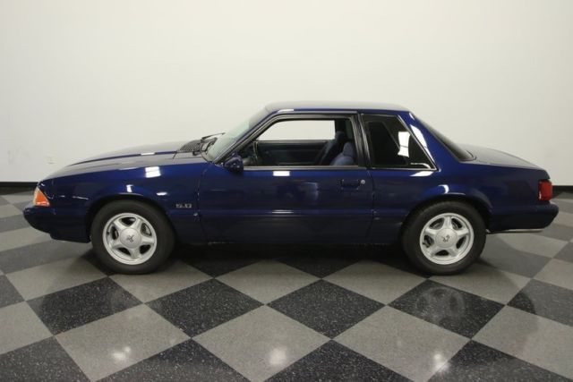 1988 ford mustang lx 5.0 94217 miles dark shadow blue coupe 5.0 liter v8 4 speed