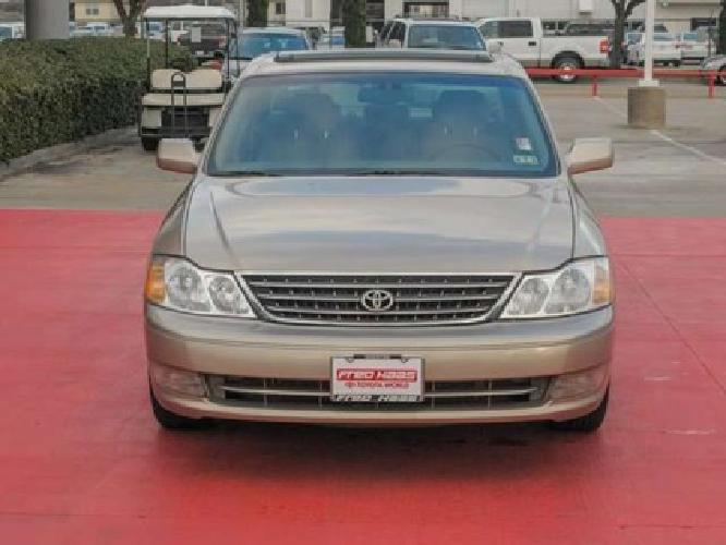 2003 toyota avalon sedan xls w/bucket seats in spring, tx