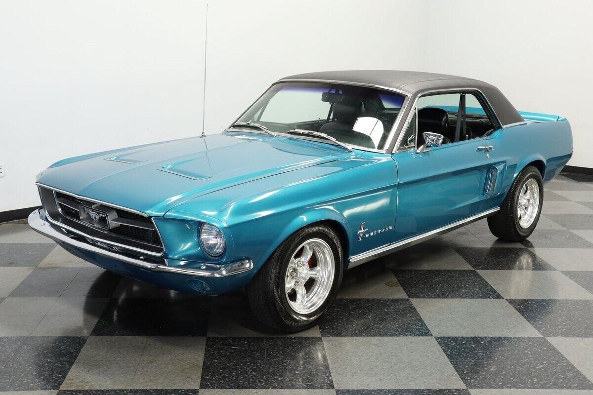 1967 ford mustang gulfstream aqua 351 windsor v8 auto