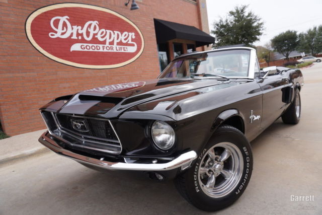 1968 ford mustang convertible custom - shelby style hood, decklid, side scoops