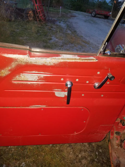 old red ford f-100 barn find farm truck