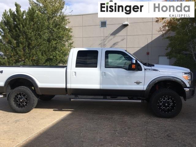 2015 ford f-350 super duty lariat 4x4 lariat 4dr crew cab 6.8 ft. sb srw pickup for sale in evergreen, montana