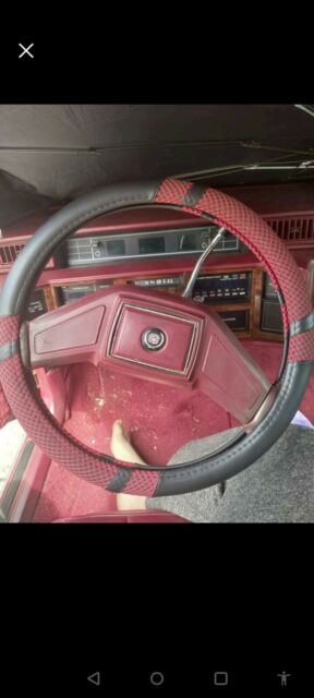 1989 cadillac deville sedan red fwd automatic