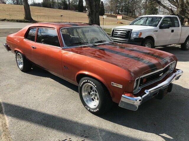 1974 chevy nova 350 automatic nice rare color low original miles no reserve