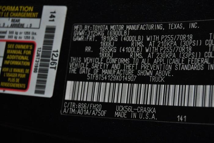 2009 toyota tundra grade 4x4 grade 4dr double cab sb (4.7l v8 for sale in saco, maine