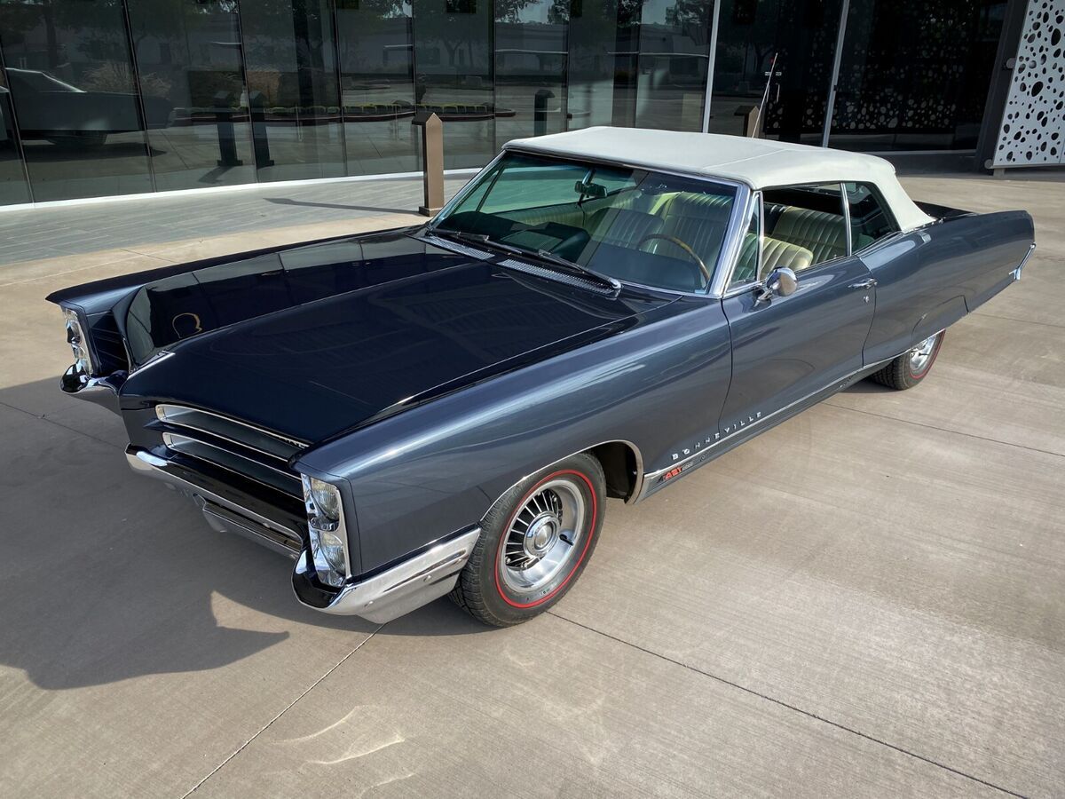 1966 pontiac bonneville convertible - 421 tri-power - 4-spd - factory a/c - wow!