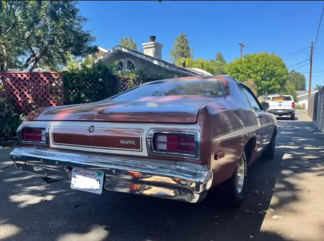 1974 plymouth duster coupe brown rwd automatic gold duster mopar dodge a body