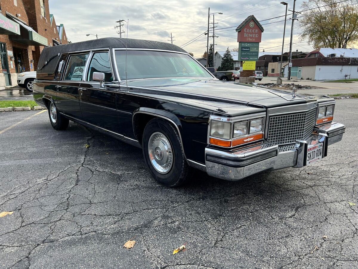 1988 cadillac brougham hearse custom painted hood 48k miles