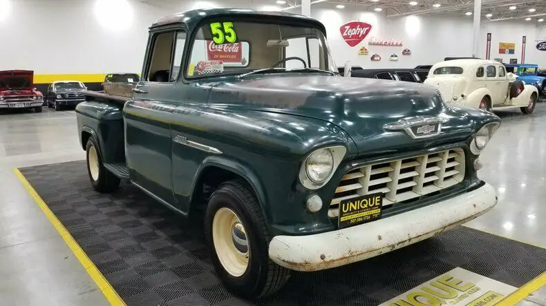 1955 chevrolet 3200 stepside pickup !