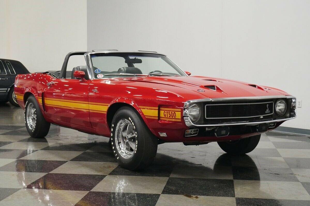 1969 ford mustang shelby gt500 428 cobra jet v8 428 candyapple red