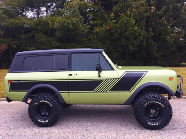 1972 international scout ii convertible 50478 miles green suv manual