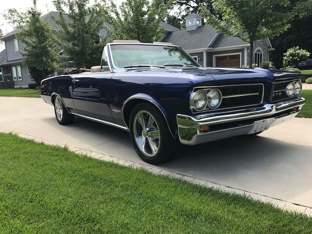 1964 pontiac gto convertible - phs documented - tri power - 4 speed