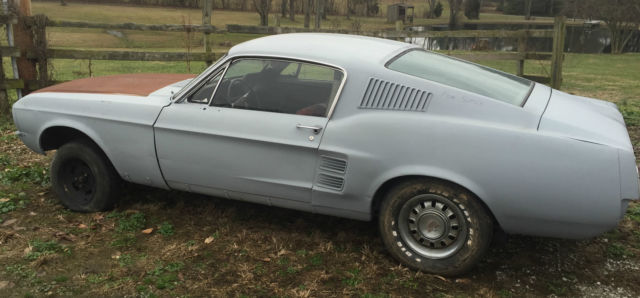 1967 1968 mustang fastback a code acapulco blue project awesome extra's gt