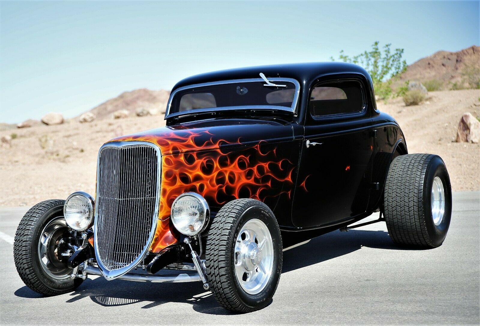 1933 ford 3 window coupe completely redone bad boy
