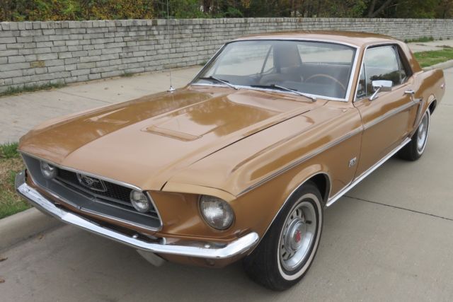 1968 ford mustang factory gt coupe 302 j-code w/ powersteering & disc brakes