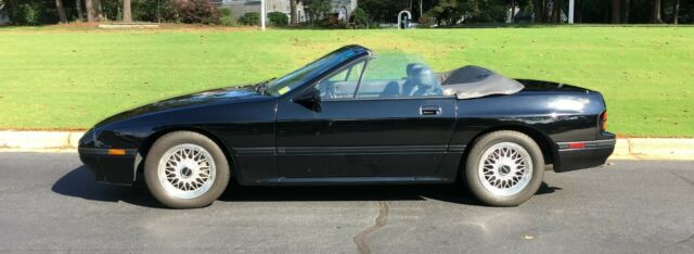 1988 mazda rx-7 convertible black with gray interior