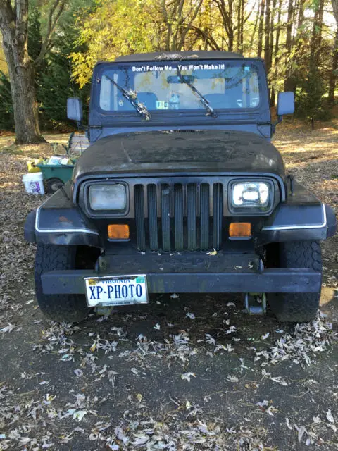1989 jeep wrangler yj 4.2l 4wd great project vehicle!