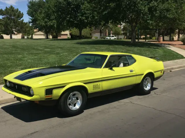 no reserve 1972 ford mustang mach 1 fastback 302 matching numbers factory a/c